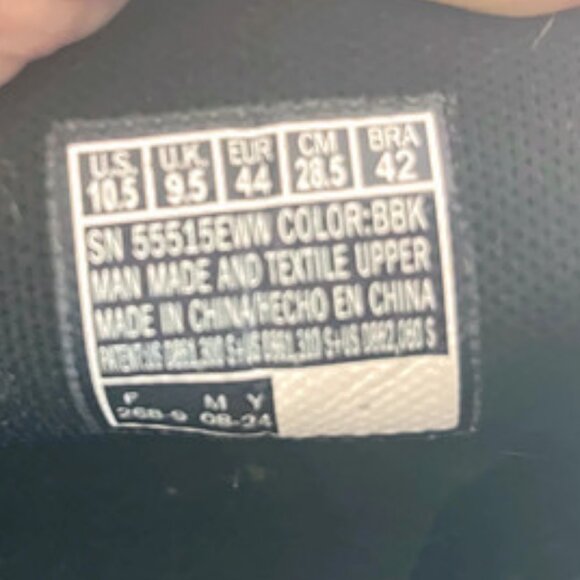 Skechers Memory Fit Final Cut‎ Mens 10.5  Black Walking Shoes - Picture 6 of 8